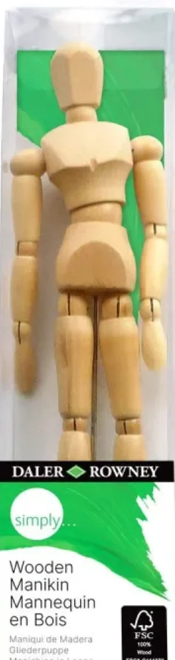 DALER ROWNEY SIMPLY MANIQUI DE MADERA ARTICULADO 8X8CM