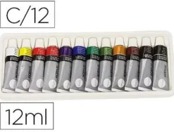 DALER ROWNEY SIMPLY PACK DE 12 PINTURAS ACRILICAS - SECADO RAPIDO - OPTIMA COBERTURA - COLORES MEZCLABLES 12ML - COLORES SURTIDOS