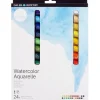 DALER ROWNEY SIMPLY PACK DE 24 ACUARELAS - SE HUMEDECEN FACILMENTE - 12ML - COLORES SURTIDOS