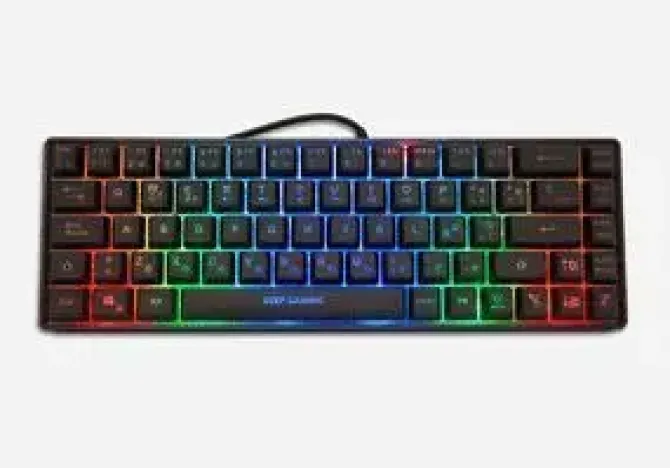DEEPGAMING TM065 TECLADO GAMING MECANICO - COMPACTO - ILUMINACION RGB - 19 TECLAS ANTI-GHOSTING - COLOR NEGRO