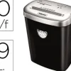 DESTRUCTORA DE DOCUMENTOS FELLOWES 53C CAPACIDAD DE CORTE 10 HOJAS DESTRUYE GRAPASCLIPS TARJETAS Y CD 25 LITROS