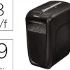 DESTRUCTORA DE DOCUMENTOS FELLOWES 60 CS CAPACIDAD DE CORTE 10 HOJAS DESTRUYE CLIPS GRAPAS Y TARJETAS