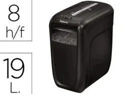 DESTRUCTORA DE DOCUMENTOS FELLOWES 60 CS CAPACIDAD DE CORTE 10 HOJAS DESTRUYE CLIPS GRAPAS Y TARJETAS