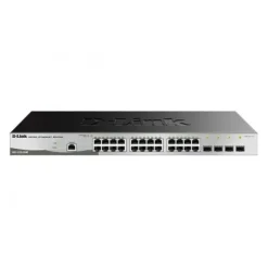 D-LINK SWITCH SEMIGESTIONABLE 24 PUERTOS GIGABIT POE 370W + 4 PUERTOS GIGA COMBO