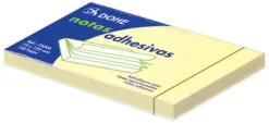 DOHE BLOC DE 100 NOTAS ADHESIVAS 75X125MM - COLOR AMARILLO