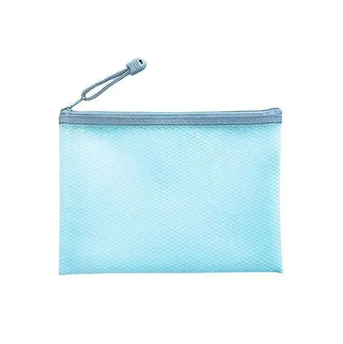 DOHE BOLSA CREMALLERA A-5 TACTO EVA AZUL PASTEL 91538