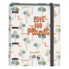 DOHE CARPETA 4 ANILLAS DE 35 MM DIN A4 CARTON FORRADO CON RECAMBIO 100 HOJAS 90 GR CUADRO 5 MM WWF LOVE OUR PLANET 51636