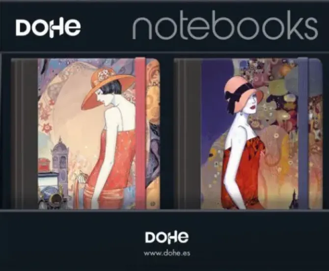 DOHE LIBRETA A5 MODELO MODERNIST CUARTILLA 96HOJAS LISAS 90GR 12X17CM DH10779