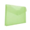 DOSIER SOBRE OFFICE BOX FUELLE PP VELCRO A4+ VERDE TRANSPARENTE