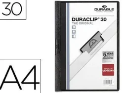 DOSSIER DURABLE A4 DURACLIP 30H NEGRO