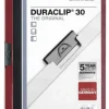 DURABLE DURACLIP 30 CARPETA DE PLASTICO CON CLIP DE ACERO - TAMAÑO A4 - CAPACIDAD HASTA 30 HOJAS - PARTE POSTERIOR RIGIDA COLOR BERENJENA