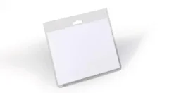 DURABLE PORTANOMBRES HORIZONTAL CON PERFORACION PARA CLIP - TRANSPARENTE