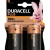 DURACELL MN1300B2 PILAS ALCALINAS D LR20 1.5V PLUS POWER (2 UNIDADES)