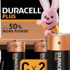 DURACELL PILAS ALCALINAS C PLUS LR14 1.5V - 2 UNIDADES