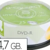 DVD-R Q-CONNECT CAPACIDAD 4,7GB DURACION 120MIN VELOCIDAD 16X BOTE DE 25 UNIDADES