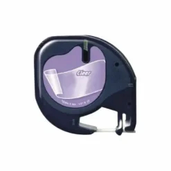 DYMO LETRATAG S0721530 CINTA DE ETIQUETAS GENERICA PARA ROTULADORA - TEXTO NEGRO SOBRE FONDO TRANSPARENTE - ANCHO 12MM X 4 METROS (12267)