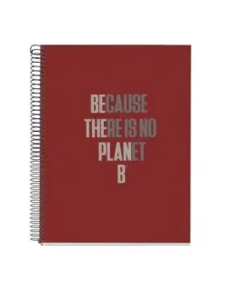 ECOALF BLOC RECICLADO BURDEOS 120HOJAS CUADRICULADAS 4 COLORES MR6144