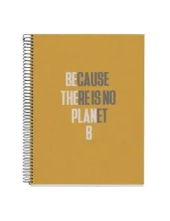 ECOALF BLOC RECICLADO MOSTAZA 120HOJAS CUADRICULADAS 4 COLORES MR6143