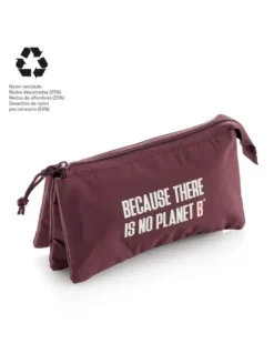 ECOALF ESTUCHE TRIPLE ROJO BURDEOS RECICLADO MR16323