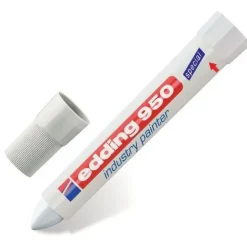 EDDING 950 MARCADOR PERMANENTE PASTA OPACA TRAZO 10 MM. BLANCO REF. 950-049