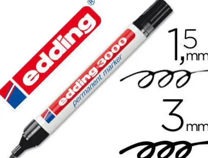 EDDING ROTULADOR EDDING 3000 NEGRO 103000-01 NEG MAK080283