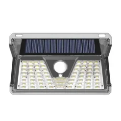ELBAT APLIQUE LED SOLAR - 260LM - LUZ FRIA 6500K - SENSOR DE MOVIMIENTO - BATERIA 1200MAH