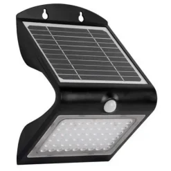 ELBAT APLIQUE LED SOLAR DOBLE ILUMINACION 4W - 500LM - LUZ FRIA 6000K - LUZ CALIDAD 3000K - SENSOR DE MOVIMIENTO