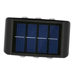 ELBAT APLIQUE SOLAR LED 150LM - PANEL SOLAR INTEGRADO 2V, 150MAH - BATERIA 1.2V, 600MAH
