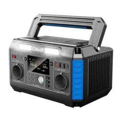 ELBAT GENERADOR DE ENERGIA PORTATIL - 600W - BATERIA DE LITIO - DISPLAY LED - CARGA SOLAR - ACCESORIOS INCLUIDOS - PUERTOS DE SALIDA USB Y DC - COLOR NEGRO