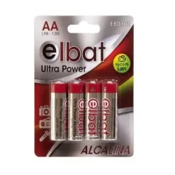 ELBAT PACK DE 4 PILAS ALCALINAS LR6/AA