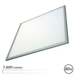 ELBAT PANEL LED 60X60 80W 7600LM - LUZ BLANCA - ALTO BRILLO - AHORRO DE ENERGIA - FACIL INSTALACION