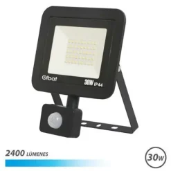 ELBAT SERIE SLIM FOCO LED 30W CON SENSOR DE MOVIMIENTO 2400LM - 6500K LUZ FRIA - IP44