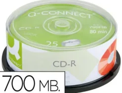 EMTEC QCONNET CD-R 700 BM 80 MIN VELOCIDAD 52X TARRINA 25 UDS CS49138