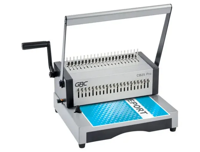 ENCUADERNADORA PARA CANUTILLO GBC COMBBIND CB25 PRO PERFORA 25 HOJAS TAMAÑO A4 ENCUADERNA 500 HOJAS