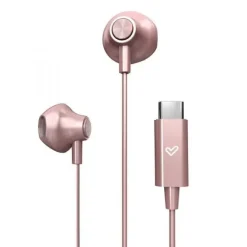 ENERGY SISTEM AURICULARES DE BOTON - SONIDO HD - CONEXION TIPO C - MICROFONO INTEGRADO - CONTROL DE REPRODUCCION - CABLE 120 CM - PACKAGING RECICLADO - COLOR ROSA
