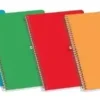 ENRI PLUS PACK DE 10 CUADERNOS ESPIRAL FORMATO FOLIO PAUTADO 3MM - 80 HOJAS 60GR CON MARGEN - CUBIERTA BLANDA - COLORES SURTIDOS
