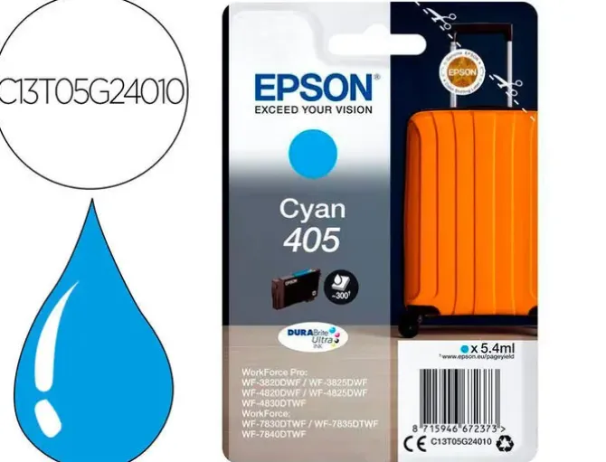 EPSON 405 CYAN CARTUCHO DE TINTA ORIGINAL - C13T05G24010