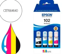 EPSON 664 PACK DE 4 BOTELLAS DE TINTA ORIGINALES C13T664640