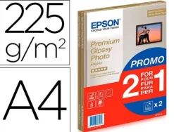 EPSON C13S042169 PAPEL FOTOGRAFICO A4 255GR - ACABADO BRILLANTE - 30 HOJAS - PARA IMPRESORAS DE TINTA