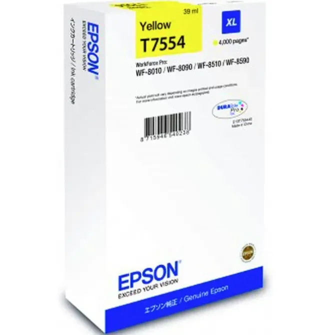 EPSON T7554 AMARILLO CARTUCHO DE TINTA ORIGINAL - C13T755440/C13T75544N