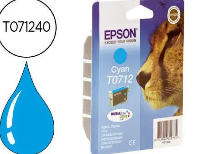 EPSON T0712 CYAN CARTUCHO DE TINTA ORIGINAL - C13T07124012