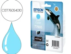 EPSON T7605 CYAN LIGHT CARTUCHO DE TINTA ORIGINAL - C13T76054010