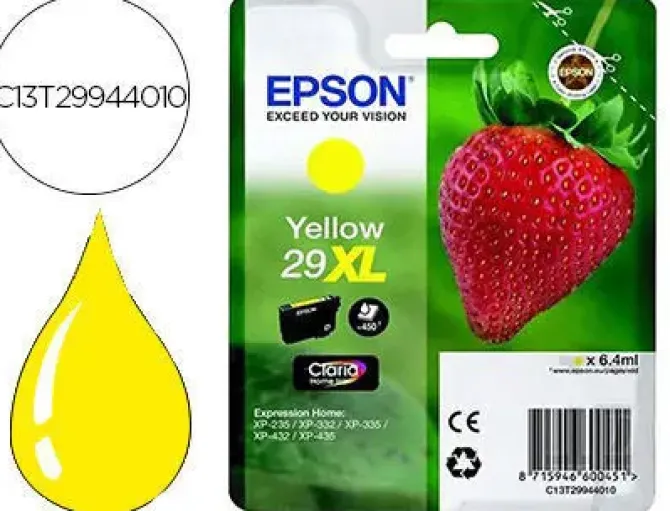 EPSON T2994 (29XL) AMARILLO CARTUCHO DE TINTA ORIGINAL - C13T29944012
