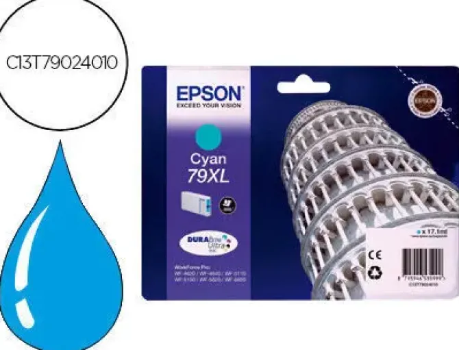 EPSON T7902 (79XL) CYAN CARTUCHO DE TINTA ORIGINAL - C13T79024010
