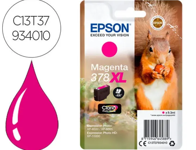 EPSON 378XL MAGENTA CARTUCHO DE TINTA ORIGINAL - C13T37934010