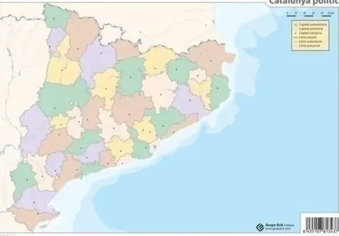 ERIK MAPA MUDO ERIK COLOR POLITICO CATALUNYA