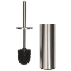 ESCOBILLERO REDONDO ACERO SATINADO