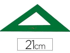 ESCUADRA FABER 21 CM PLASTICO VERDE