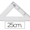 ESCUADRA LIDERPAPEL 25 CM PLASTICO CRISTAL