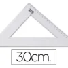ESCUADRA LIDERPAPEL 30 CM PLASTICO CRISTAL